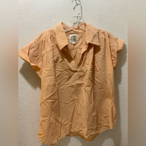A Shirt Thing Top medium  orange - Picture 1 of 8